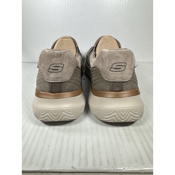 Size 13 SKECHERS Hasting-Vigo 205366 Taupe Relaxed Fit Sneaker Shoes Slip On NEW main image 8